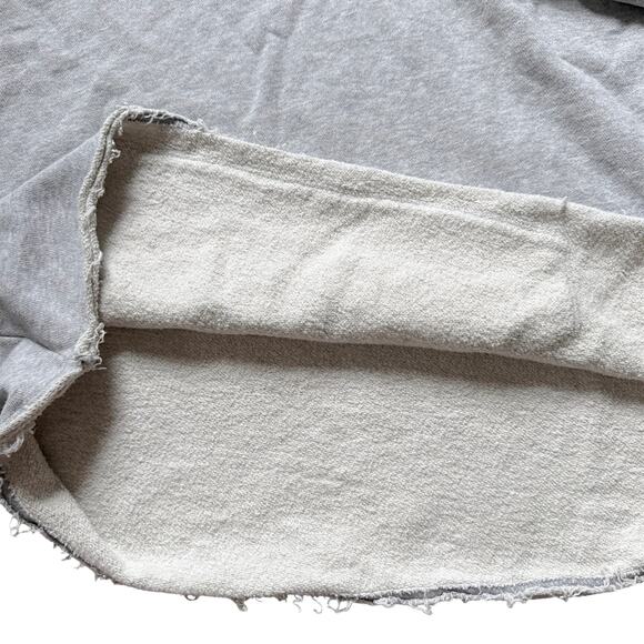 Betsey Johnson Floral Embroidery Drawstring Hoodie Sweatshirt Gray Size M - Picture 6 of 8